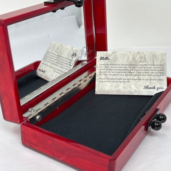 Edie parker jean panel python box clutch - Picture 4 of 4